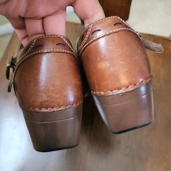 Dansko Leather Mary Jane Clogs Women Size 10.5 - Picture 5 of 12